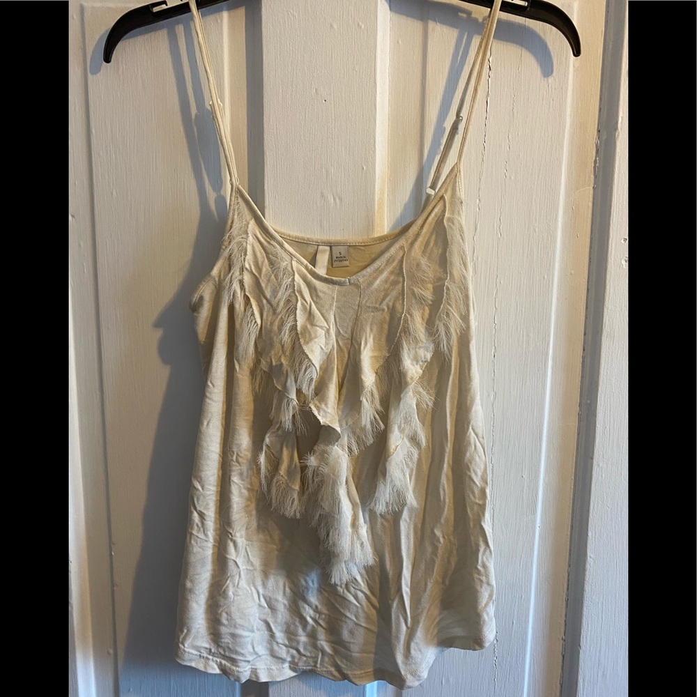 Cream Lauren Conrad dressy tank top